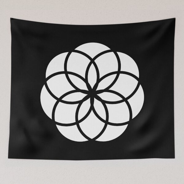 Item preview, Sacred Geometry, Seed of Life, Stylized Flower Icon designed and sold by Numbers-Art.