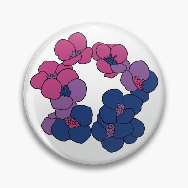 Item preview, Muted Bisexual Pride Flowers designed and sold by Aly's Art Shop.