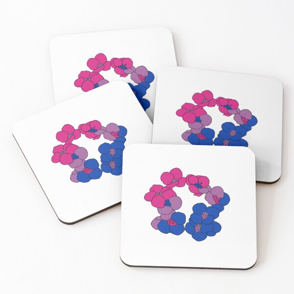 Item preview, Bisexual Pride Flowers designed and sold by Aly's Art Shop.