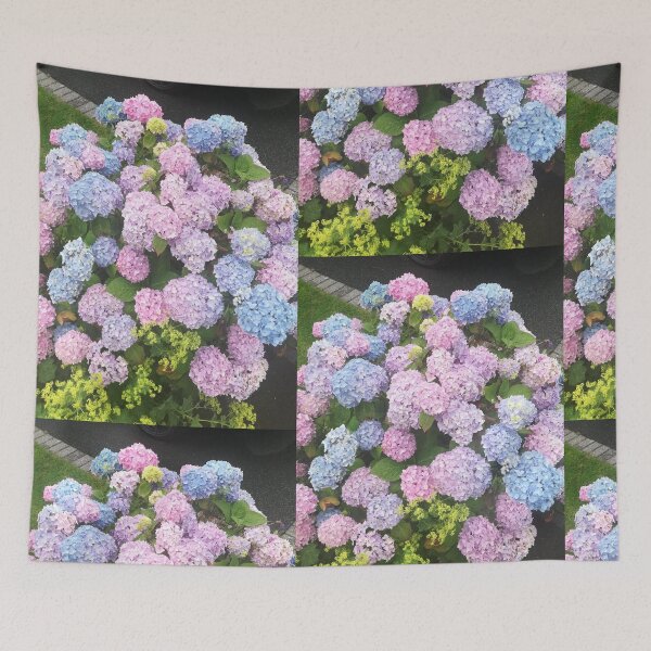 Item preview, Pink and blue hydrangeas photograph  designed and sold by esvb.