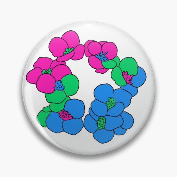 Item preview, Polysexual Pride Flowers designed and sold by Aly's Art Shop.