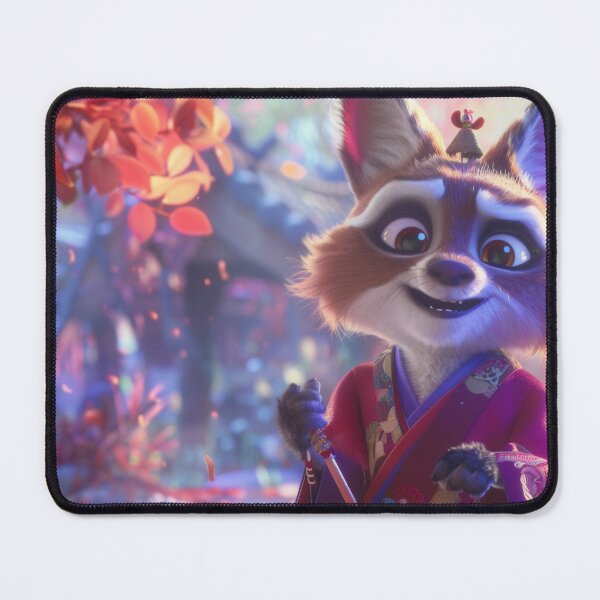 Item preview, Charming Fox in Autumn Kimono designed and sold by JedsOnline.