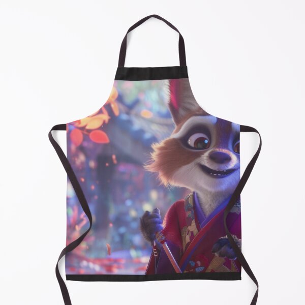 Item preview, Charming Fox in Autumn Kimono designed and sold by JedsOnline.