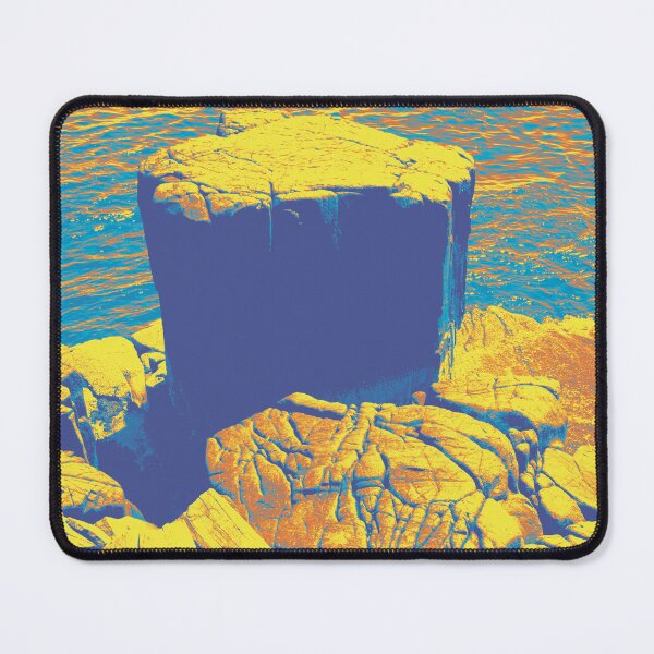 Item preview, Basalt By the Sea in Blue and Yellow - Photography designed and sold by jolabrese.