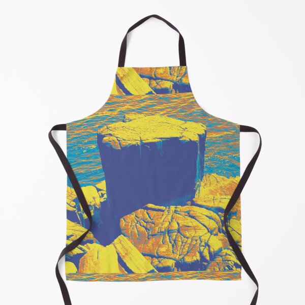 Item preview, Basalt By the Sea in Blue and Yellow - Photography designed and sold by jolabrese.