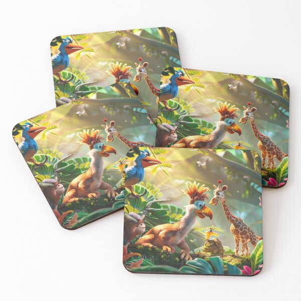 Item preview, Colorful Jungle Friends designed and sold by JedsOnline.