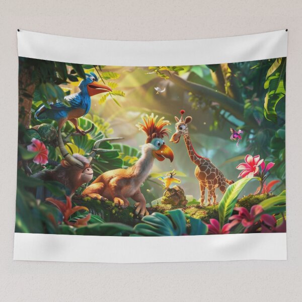 Item preview, Colorful Jungle Friends designed and sold by JedsOnline.