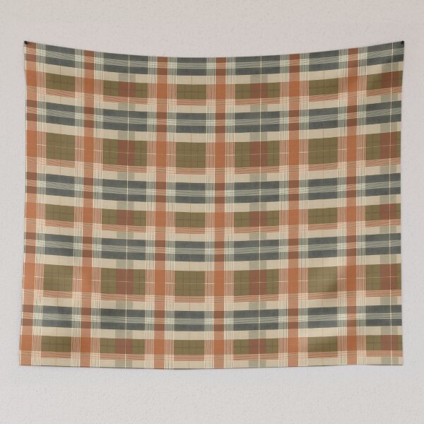 Item preview,  Retro Vintage Plaid Pattern, Brown, Green designed and sold by Prints and Lifestyle.