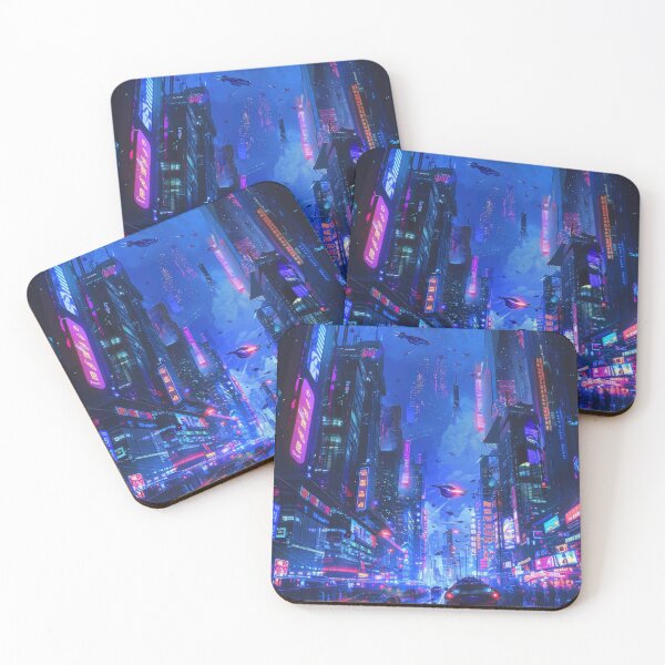 Item preview, Neon Futuristic Cityscape designed and sold by JedsOnline.