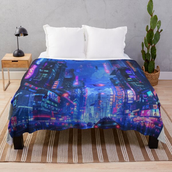 Item preview, Neon Futuristic Cityscape designed and sold by JedsOnline.