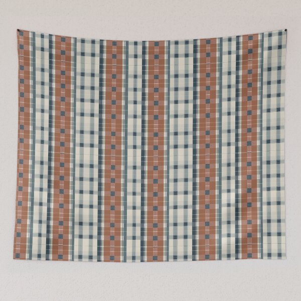Item preview, Retro Vintage Plaid Pattern, Dak Green, brown designed and sold by Prints and Lifestyle.