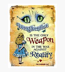 ALICE in WONDERLAND : Vintage Cheshire Cat Print Photographic Print