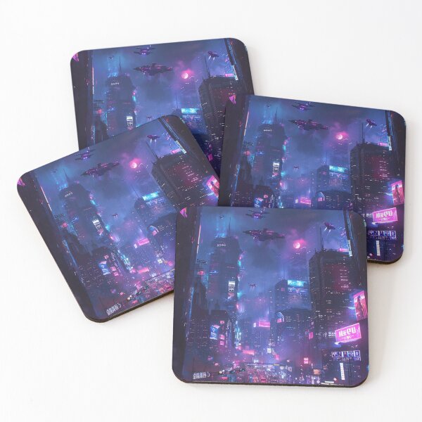 Item preview, Cyberpunk Nightscape designed and sold by JedsOnline.