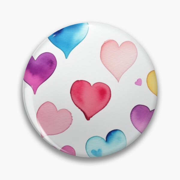 Item preview, Watercolor hearts designed and sold by Roxburylane.