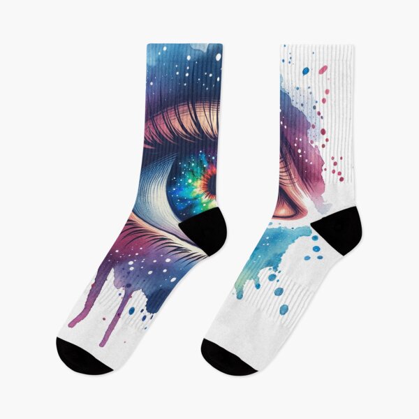 Item preview, Galactic Gaze: Eye with cosmo Painting designed and sold by JesNoh.