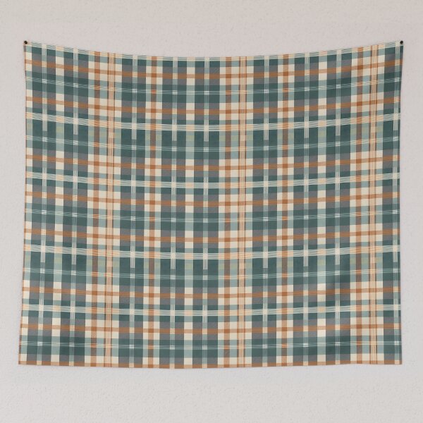 Item preview, Retro Vintage Plaid Pattern, Dak Green, brown designed and sold by Prints and Lifestyle.
