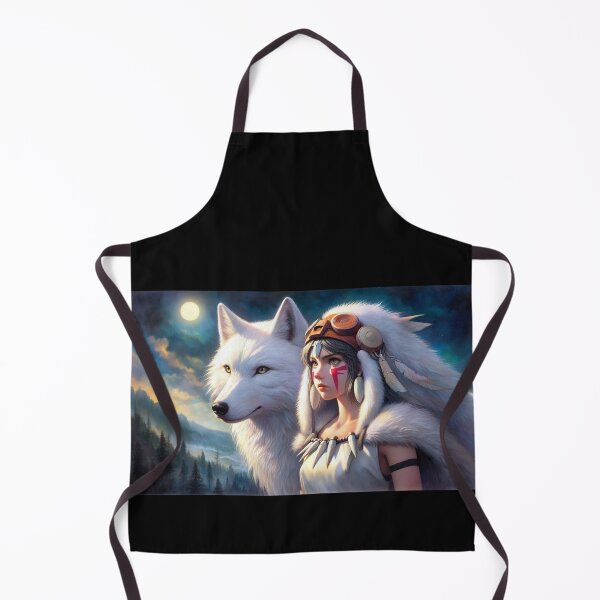 Item preview, Princess San and Wolf (w/ background) designed and sold by AnimeArtStudio.