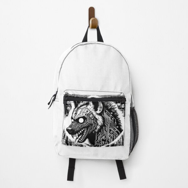 Item preview, Vicious Hyena Tech Cyberpunk | Futuristic Wildlife Art designed and sold by dreamsagellc.