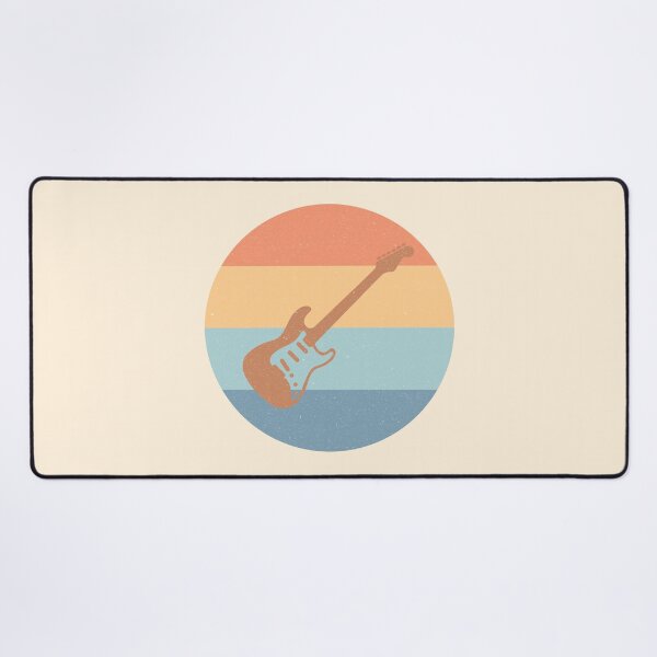 Item preview, Electric Guitar Strat Style Worn Pastel Retro Design designed and sold by kakarikihill.