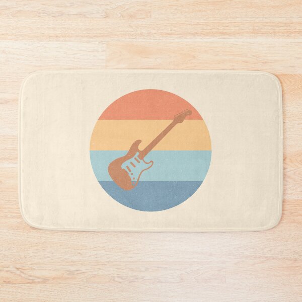 Item preview, Electric Guitar Strat Style Worn Pastel Retro Design designed and sold by kakarikihill.