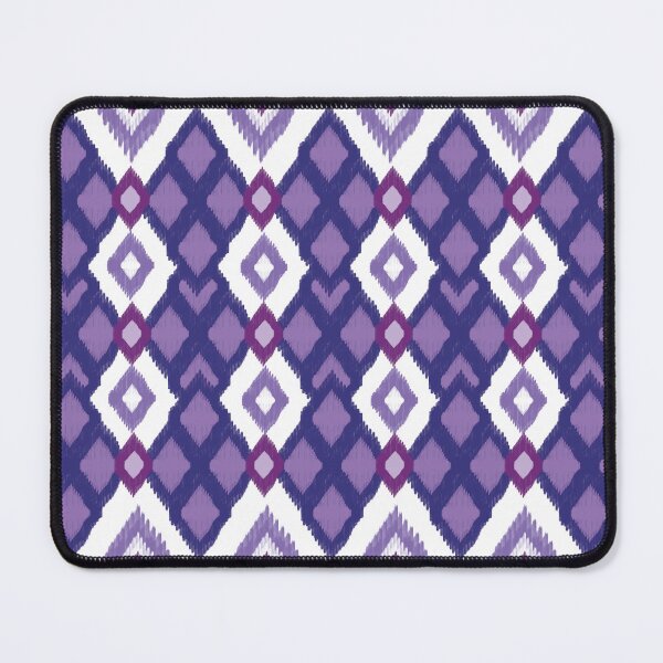 Item preview, Ikat violet seamless pattern with shapes designed and sold by kasune-shop.