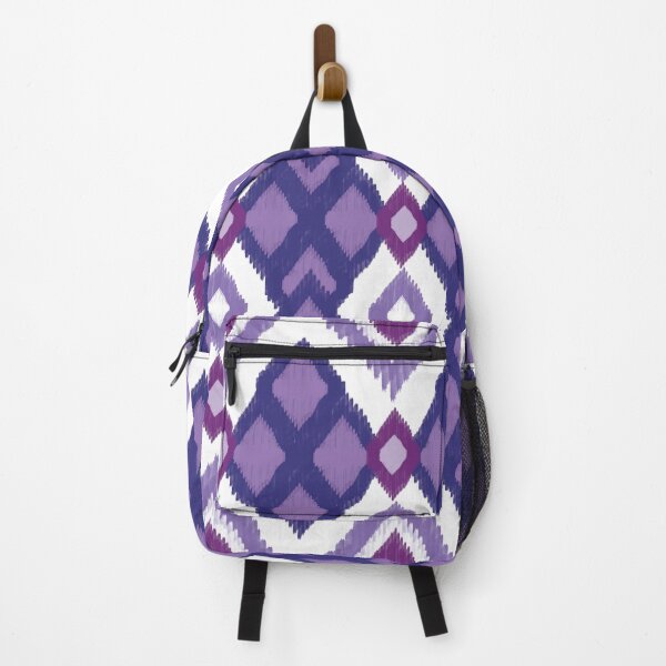 Item preview, Ikat violet seamless pattern with shapes designed and sold by kasune-shop.