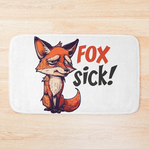 Item preview, Fox sick cartoon style designed and sold by Stereotype-pro.