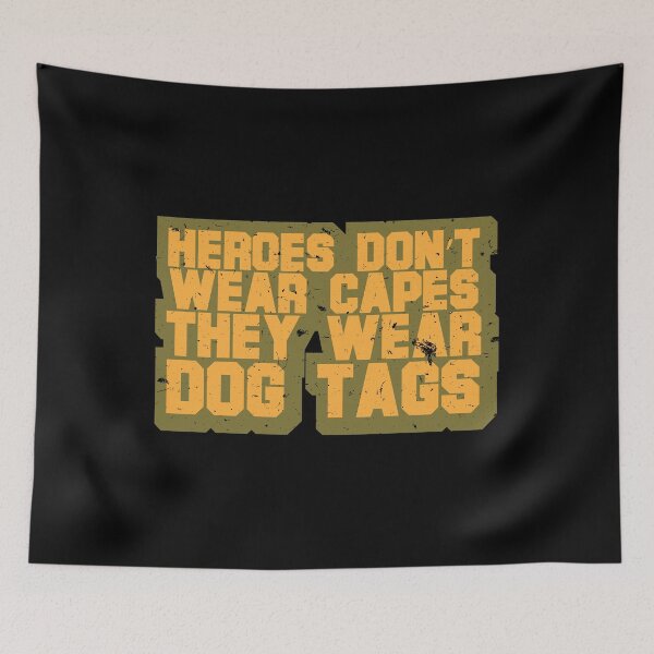 Item preview, Heroes Wear Dog Tags Superhero Soldier Military designed and sold by Bronby.