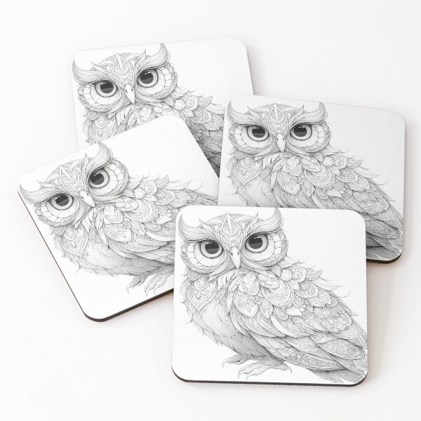 Aperçu de l'œuvre hibou3 zentangle créée et vendue par CHAEJIMIN.