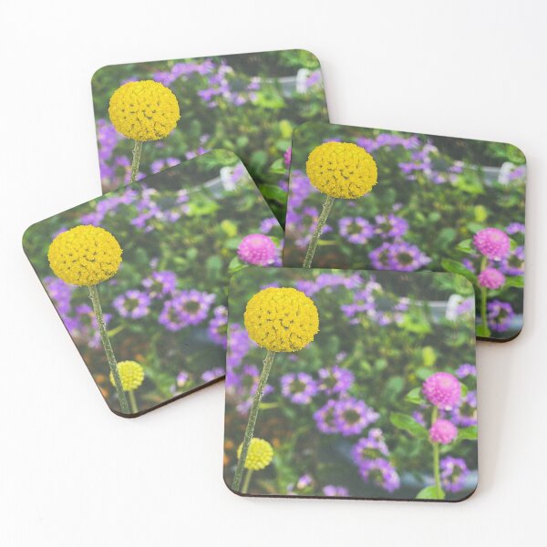 Item preview, Yellow Globe Flower with Contrasting Companions designed and sold by abramichellemorris.