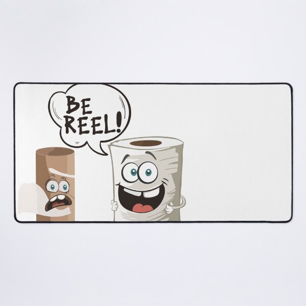 Item preview, Be reel toilet paper funny cartoon designed and sold by Stereotype-pro.