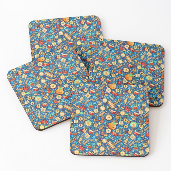 Item preview, Musical Galaxy: Vibrant Instruments and Notes Pattern designed and sold by Michael van der Hoorn.