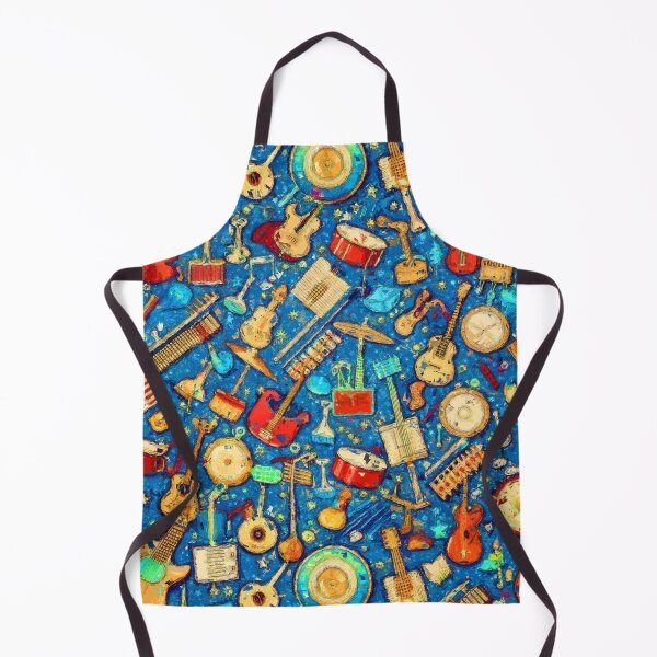 Item preview, Musical Galaxy: Vibrant Instruments and Notes Pattern designed and sold by Michael van der Hoorn.