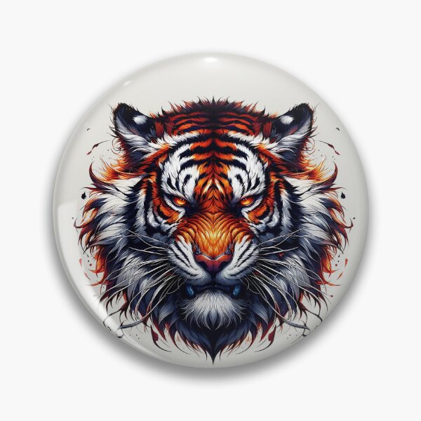 Item preview, Majesty of the Tiger in Flames designed and sold by Indoni.