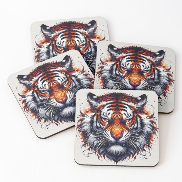 Item preview, Majesty of the Tiger in Flames designed and sold by Indoni.