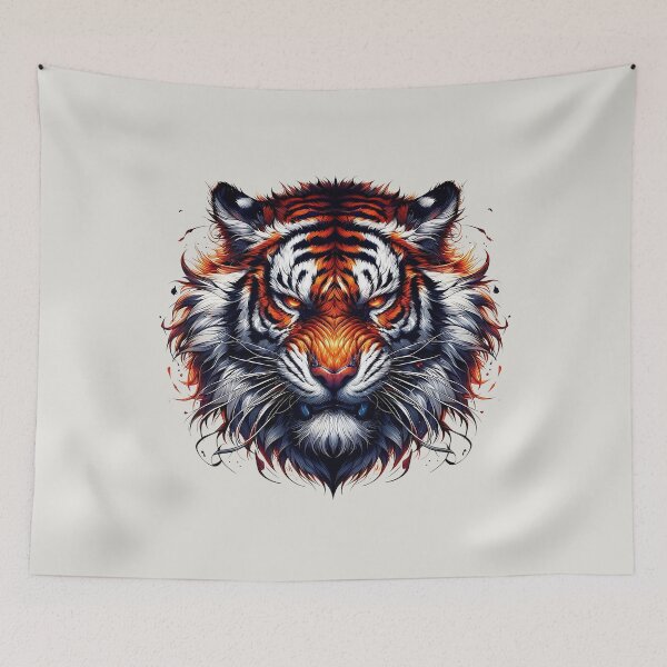 Item preview, Majesty of the Tiger in Flames designed and sold by Indoni.