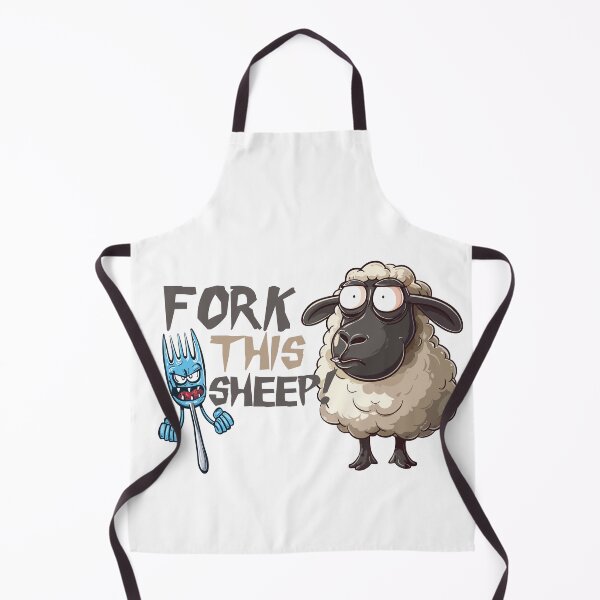 Item preview, Fork this sheep funny cartoon designed and sold by Stereotype-pro.