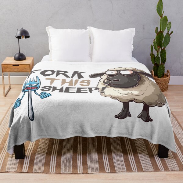 Item preview, Fork this sheep funny cartoon designed and sold by Stereotype-pro.
