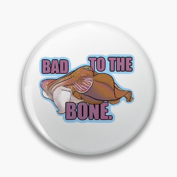 Item preview, Bad to the Bone | Cuttlefish marine molluscs designed and sold by stuffbyjdohde.