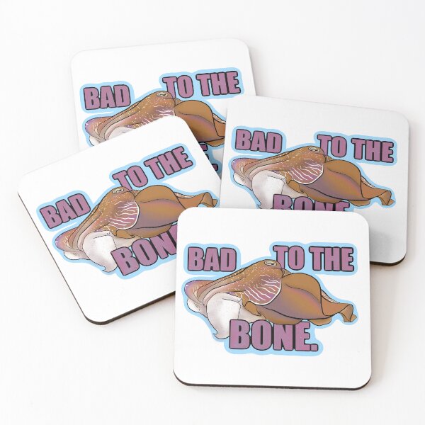 Item preview, Bad to the Bone | Cuttlefish marine molluscs designed and sold by stuffbyjdohde.