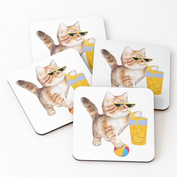 Item preview, Funny cat enjoying the summer !! designed and sold by Abdelillah10.