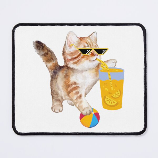 Item preview, Funny cat enjoying the summer !! designed and sold by Abdelillah10.