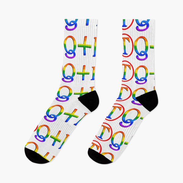 Item preview, LGBTQ+ Circled "T" Trans Identity - Rainbow Pride Original SERIF Typographic Art - Choose Your Letter :-) designed and sold by RhondaChase.