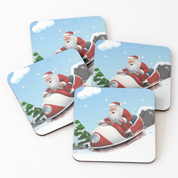 Item preview, Bobsledding Santa - Christmas Design designed and sold by signshirtz.