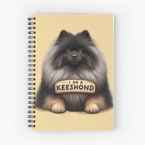 Item preview, Keeshond Identity Crisis - Funny Dog Portrait with Wooden Sign designed and sold by Woof-n-Wear.
