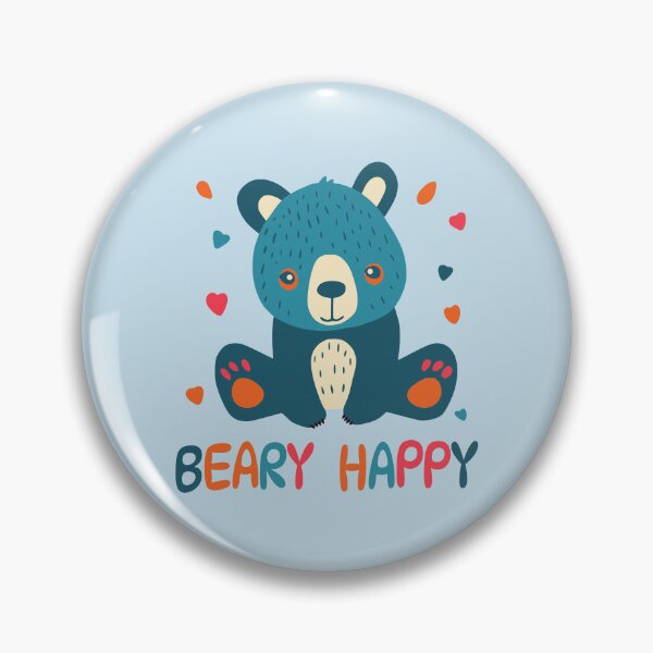 Artikelvorschau, Beary, glücklich, süßer Cartoon-Bär entworfen und verkauft von NosandEdgy.