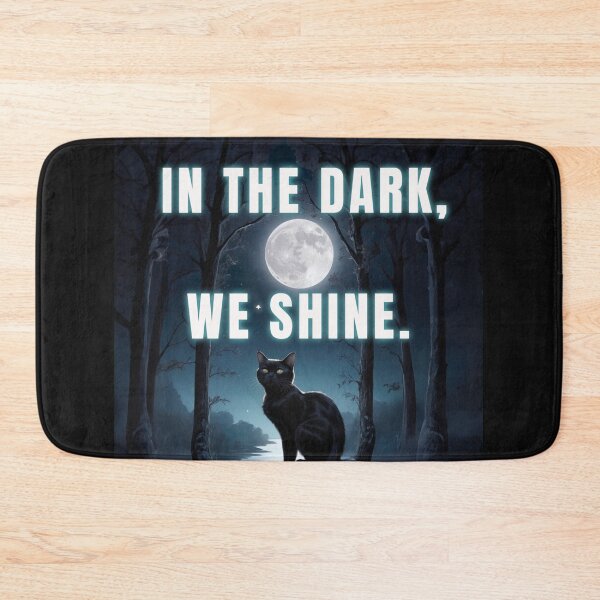 Item preview, BLACK CAT, IN THE DARK WE SHIEN, CAT QUOTES GIF designed and sold by La Loca.