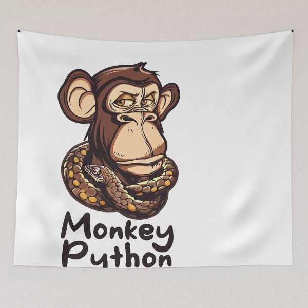 Item preview, Monkey Python funny cartoon designed and sold by Stereotype-pro.