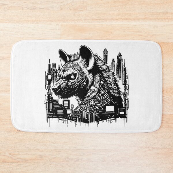 Item preview, Cyber-Hyena Cityscape | Wired Tech Vision designed and sold by dreamsagellc.