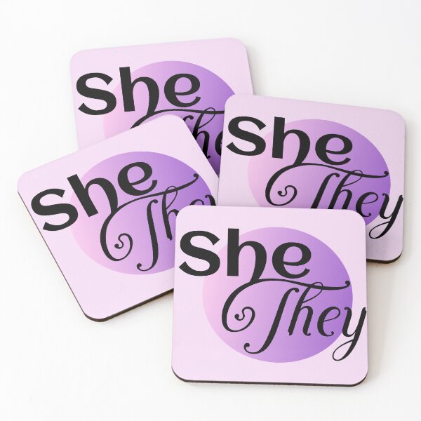 Item preview, She They Pronouns designed and sold by Queer AF Warlock.